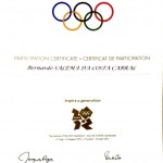 Participation Certificate 2012 Olympic Game